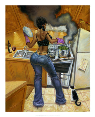 Sexy Black Women In The Kitchen